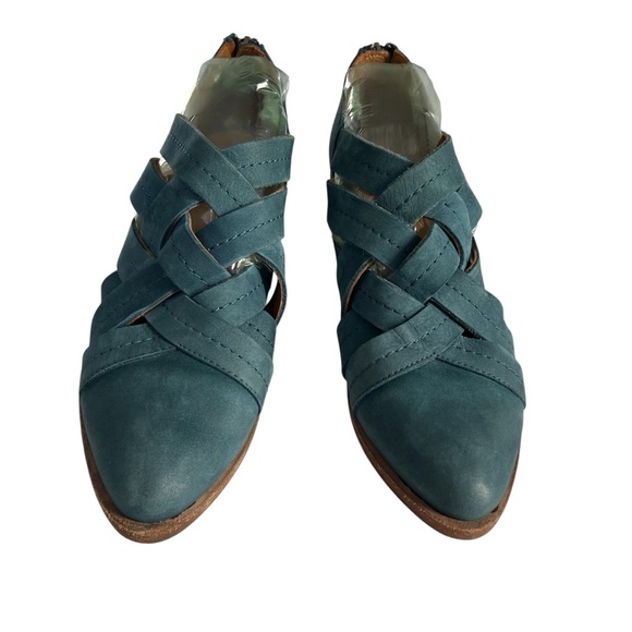 FRYE Ray Huarache Shootie Boot Leather Sea Blue Size 7 - Picture 11 of 11